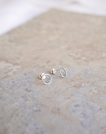 Kolczyki srebrne CIRCLE, Kamaryd