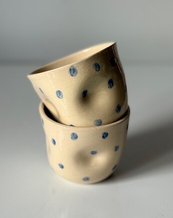 Czarka / gniotek / niebieski, ewi_pottery