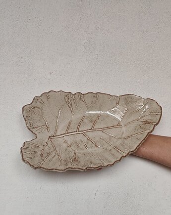 Patera liść kremowy, MOM S HANDMADE