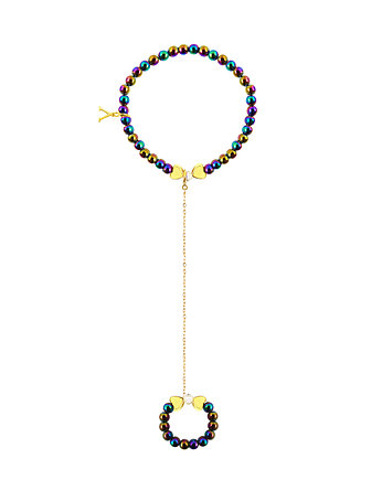 Bransoletka z pierścionkiem Gold Chameleon, AFRODITTE COLLECTION