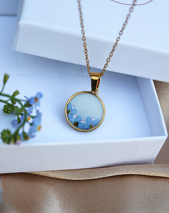 Naszyjnik wianek niezapominajek II, Frant Art Jewellery