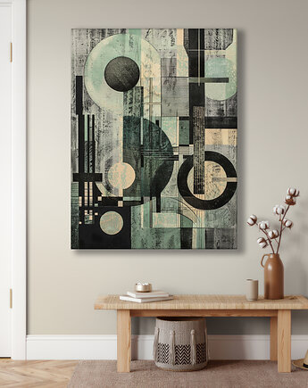 Geometria natury - Obraz na płótnie - Druk Blejtrama, Minimalizm, Loft #32, Black Sapphire Art
