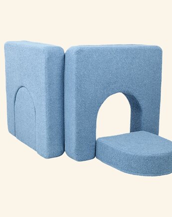 Niebieskie  drzwiczki Playlo - uzupełnienie Sofy modułowej Montesorri, Playlo