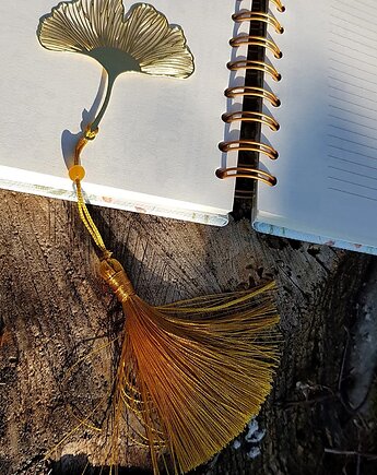 MIŁORZĄB - złota zakładka botaniczna z chwostem, LEELA DESIGN