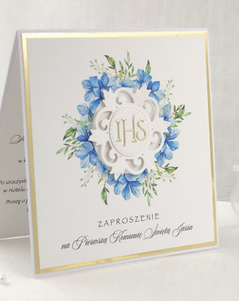 Zaproszenia na Komunię, wzór 12B, Anna Art and Crafts