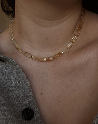 Naszyjnik Cytryn Unikat, Chmolowska Jewellery