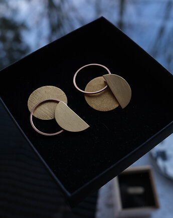 Kolczyki pozłacane RING Zestaw, Marta jewelry