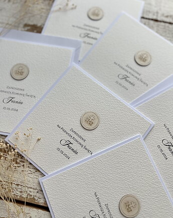 Najpiękniejsze zaproszenia handmade komunijne, na komunię dla chłopca, dziewc, sorte