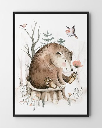 Plakat Leśny miś, HOG STUDIO