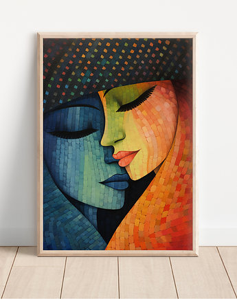 Plakat kobiety - w stylu Picasso, Whatever the timezone