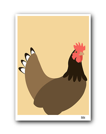 Plakat Kogut żółty, Hultaj Design