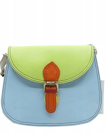 Torebka listonoszka damska skóra naturalna ze skrawków oryginalna OLIVKA, Olivka Warsaw