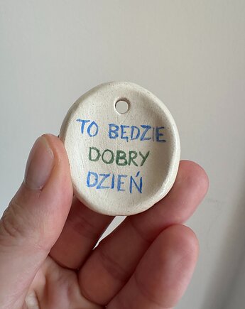 Kamień antystresowy, worry stone, gładzik, kciukowiec, Glina & Lina