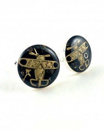 SPINKI - Aviator golden (black), DROBINY CZASU