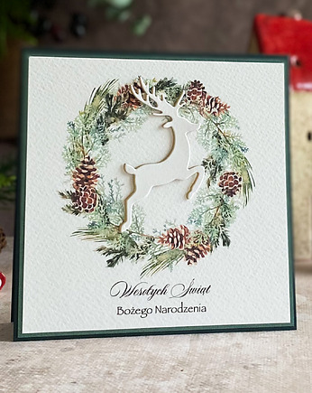 Personalizowana kartka na Boże Narodzenie, BN 10E, Anna Art and Crafts