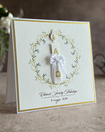 Kartka na chrzest w ozdobnej kopercie, 72, Anna Art and Crafts