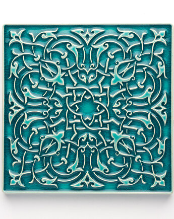 Kafel LARGO,15cm x 15cm, turkusowy, kafle, pracowniazona