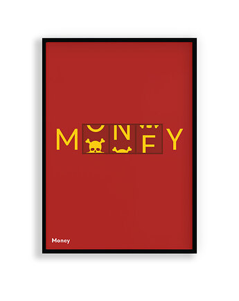 Plakat - Money inspirowany Pink Floyd, Artbyzap