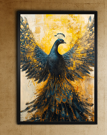 Złoty paw - grafika na plakacie, JBJart Justyna Jaszke