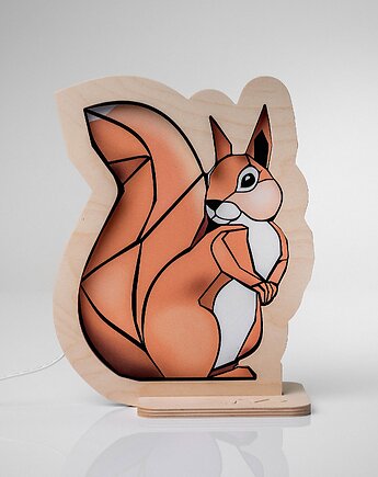 Lampka nocna Unky - Wiewiórka pastelowa mini, UNKY