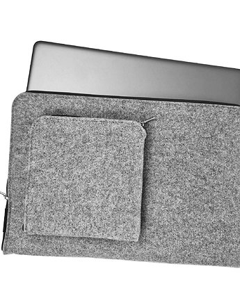 POKROWIEC filcowy na laptopa czarny zamek, purol design
