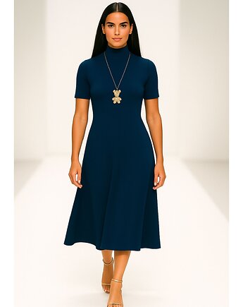 Sukienka granatowa YY300050, YULIYA BABICH