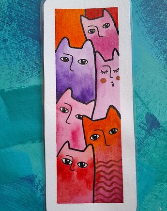 Zakładka do książki Kotki, ma.grafka