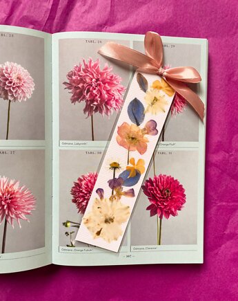 Zakładka do książki z suszonymi kwiatami, Suszony & Co.