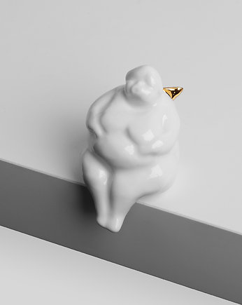 Porcelanowy aniołek, figurka, Pangzi Ceramics