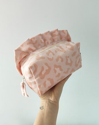 Kosmetyczka BLANKA Peach Leopard Print, Słodkiego Miłego Szycia