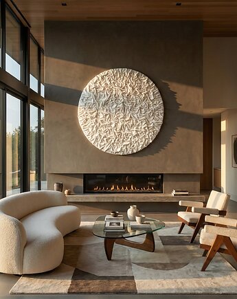 Okrągły biały obraz strukturalny, MARACHIC