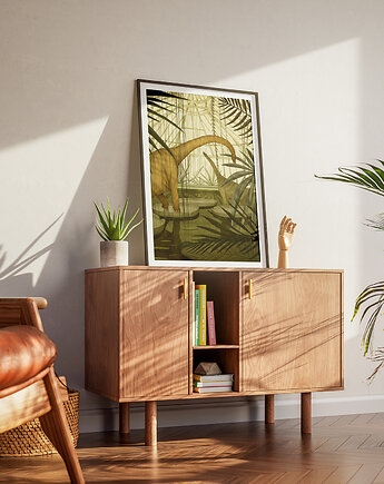 Plakat Jurassic Palmiarnia 2, Dorota Piechocińska ilustraDORA
