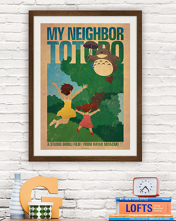 Plakat My Neighbor Totoro - Ghibli, minimalmill