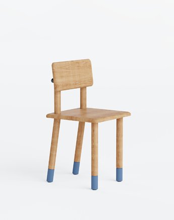 Krzesło rise - wałeczki kolor niebieski, borcas