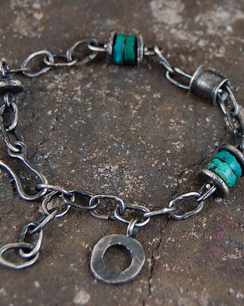 Turkus bransoleta unisex, mzstudio