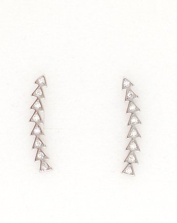 Srebrne nausznice trójkąty  pr.925, VENA Jewellery