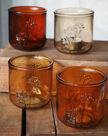 Szklany lampion tealight z recyklingu, Lillys Stories