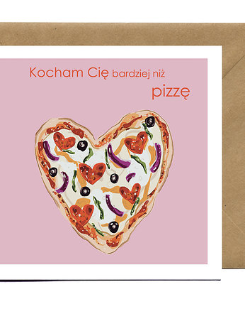 Kartka miłosna Pizza, JuliArt
