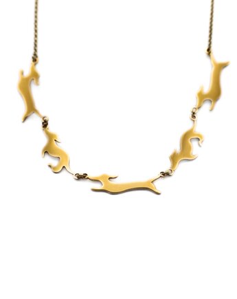 Naszyjnik "Jamniki w galopie", Złotnia