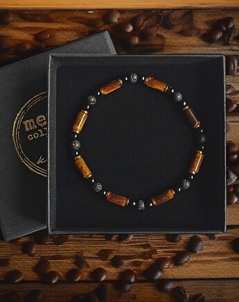 ODWAGA, SIŁA, DOBROBYT : tygrysie oko, onyks, hematyt : gold, kaktusia