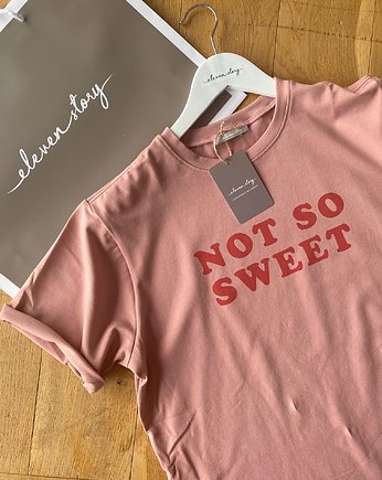 T-shirt NOT SO SWEET różowy, elevenstory