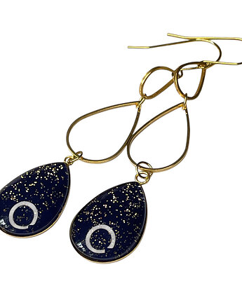 Kolczyki krople z efektem złotego pyłu Vittoria, Artseko