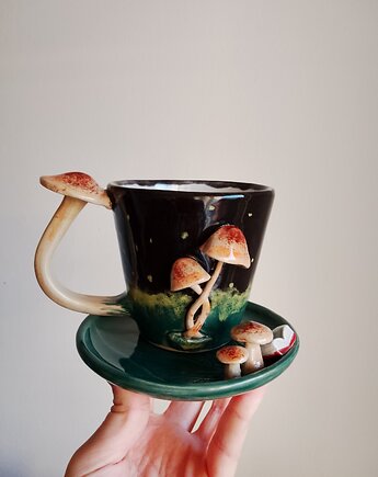 Kubek z grzybkami, realizacja, Sztuka Dzielna