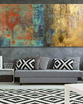 Efektowny duży obraz płaskorzeźba ENCANTO 80x160cm, art and texture