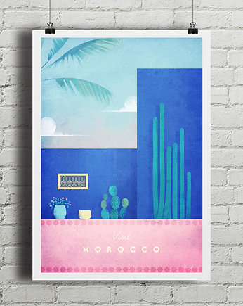 Plakat Maroko - Ogród Majorelle - Marrakesz, minimalmill