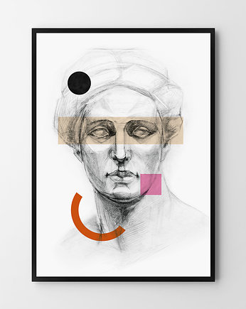 Plakat Muza w wydaniu geometrycznym, HOG STUDIO