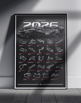 Plakat Tory wyścigowe - F1 2026 Season, Peszkowski Graphic