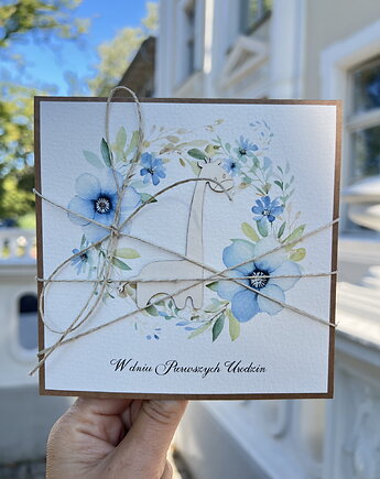 Ręcznie robiona kartka dla dziecka na urodziny - dla chłopca - roczek, sorte