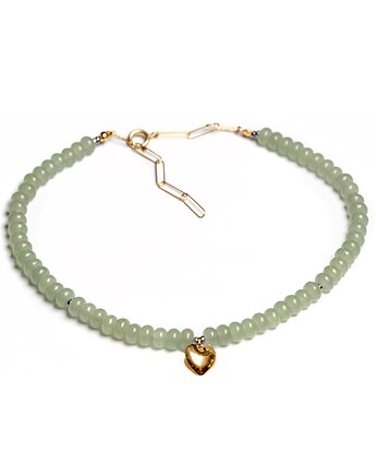 Naszyjnik agat szałwiowy, Bijoux by Marzena Bylicka