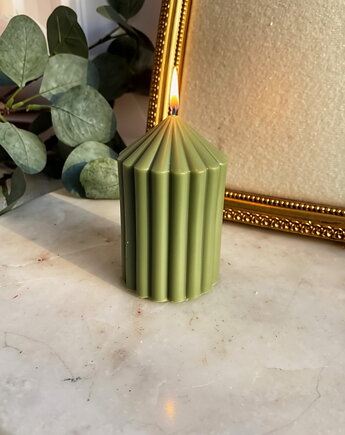 Świeca ekologiczna sojowa dekoracyjna "Sage Green" 80x50mm, Coccola JEWELLERY